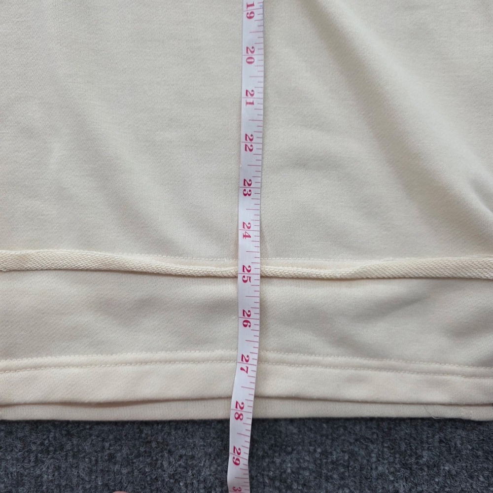 Altar'd State Polo Sweatshirt  Patchwork‎ Size M Cream Blue Women - Picture 8 of 9